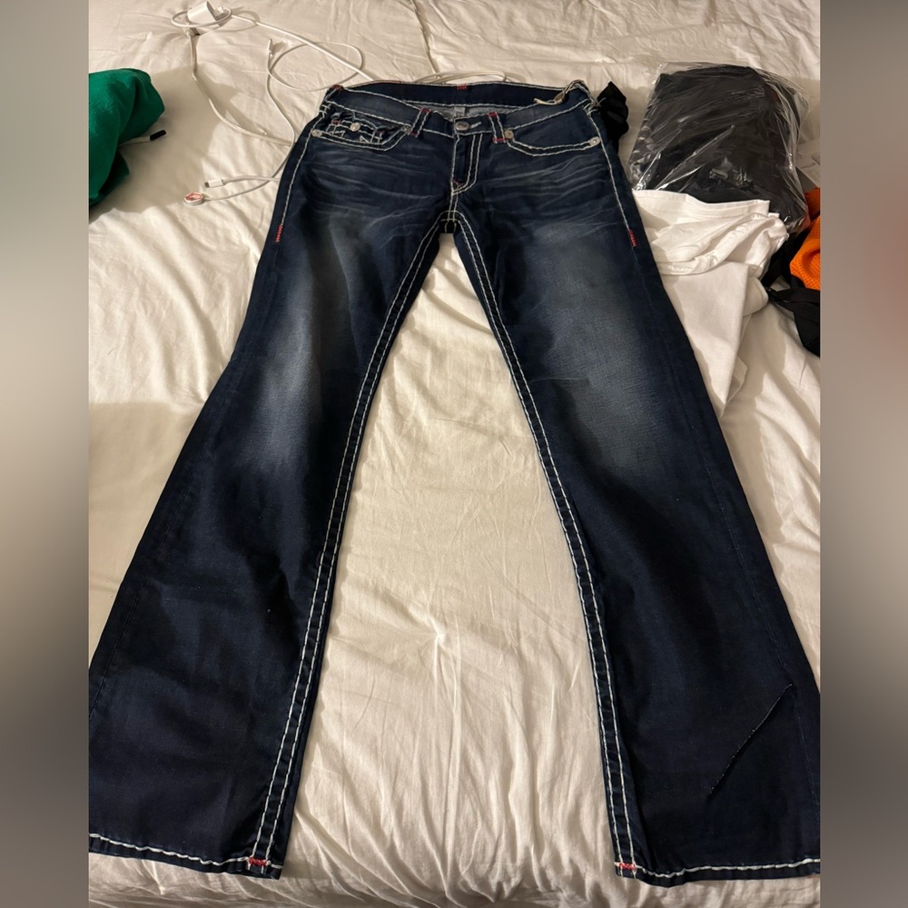 USED!!!! DAMAGE MENS TRUE RELIGION JEANS